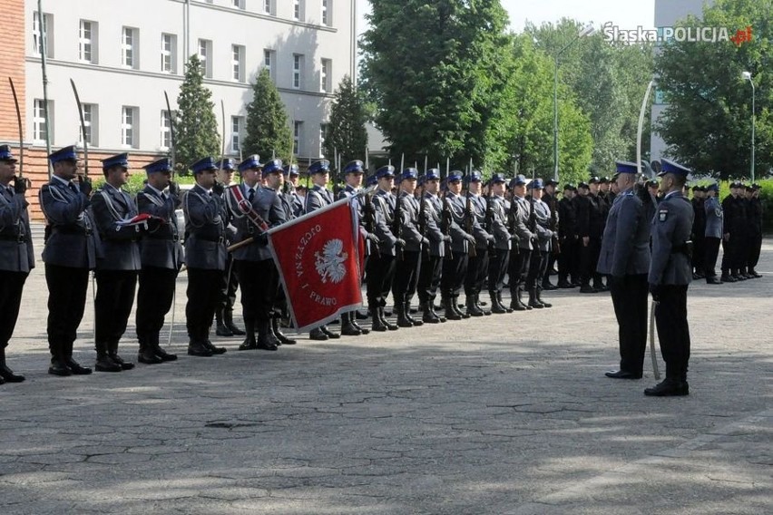 Ślubowanie nowych policjantów w Katowicach [ZDJĘCIA]
