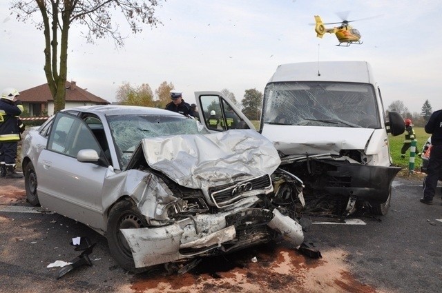 Wypadek w Kiejszach. 25 października zderzyły się tam dwa...