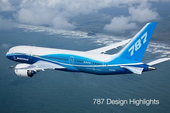 Boeinga 787 Dreamliner.