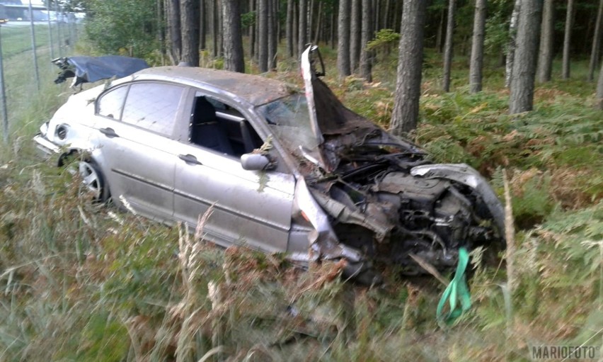 Kolizja na autostradzie A4. BMW zderzyło się z oplem