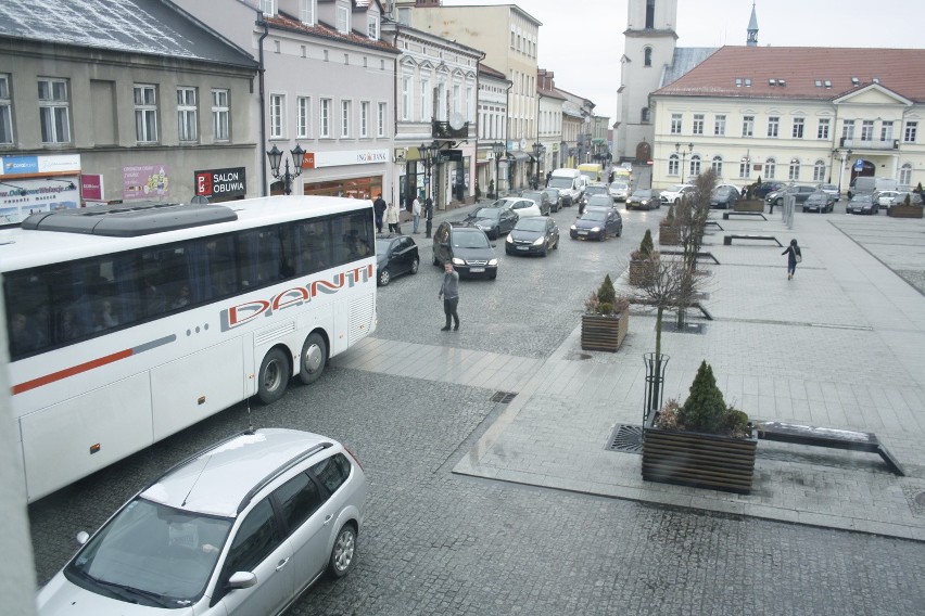 Oświęcim. Autobus z włoskimi turystami "zagubił" się na Rynku