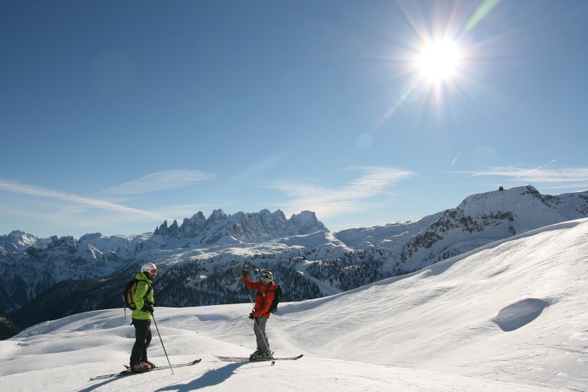Największy ośrodek narciarski we włoskim Trentino (Trydent)...
