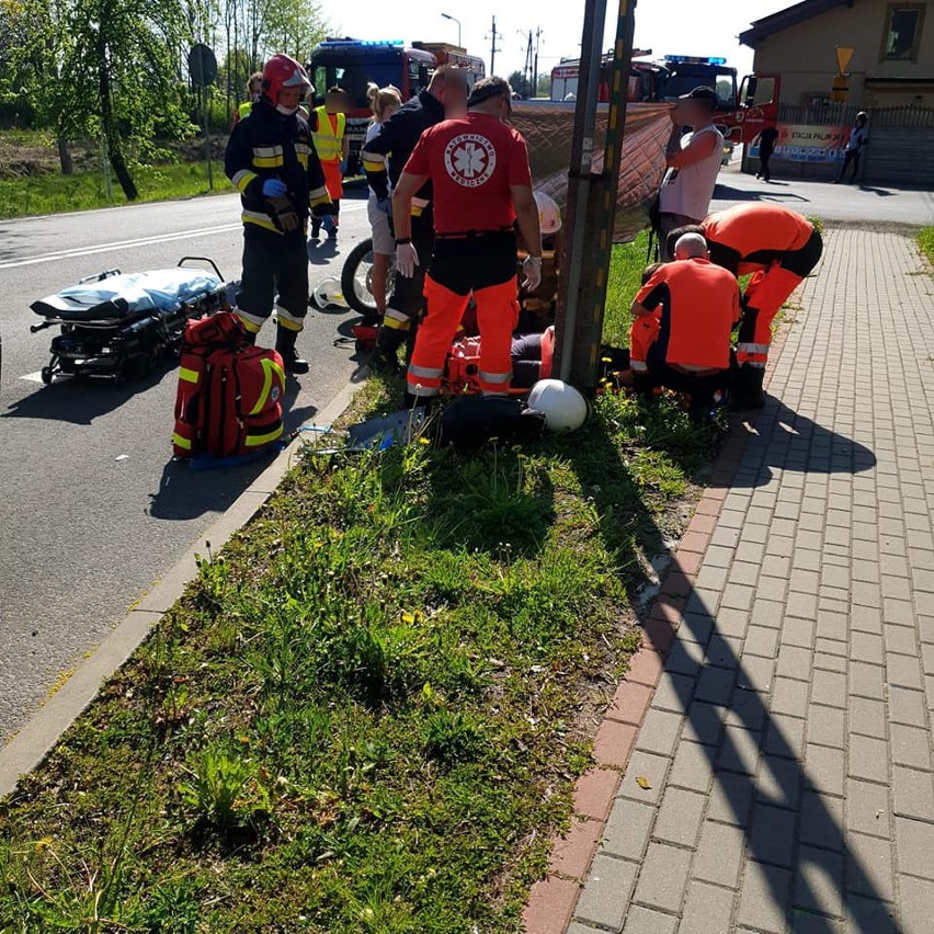 Wypadek na DK11 koło Ustronia Morskiego. Zderzenie motocykla...