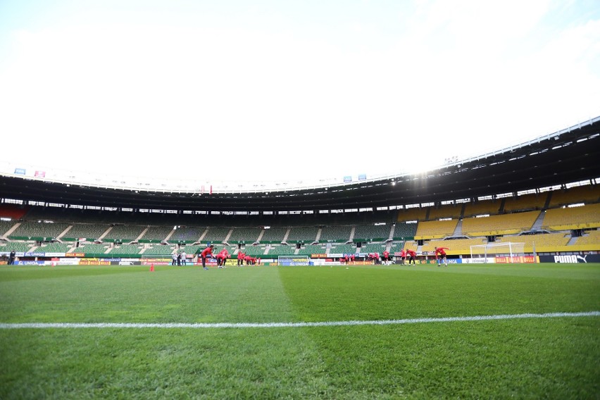 Trening reprezentacji Polski na stadionie w Wiedniu