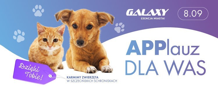 Galaxy pomaga zwierzakom w potrzebie – charytatywna akcja centrum handlowego przy wsparciu medialnym portalu GS24.pl