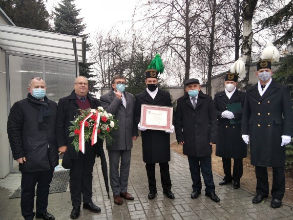 Starosta Włoszczowski, Wicestarosta, Przewodniczacy Rady Powiatu i Wójt Gminy Krasocin z przedstawicielami firmy LHOIST Bukowa.