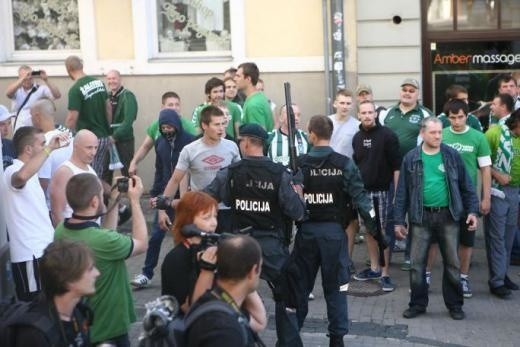 W Wilnie doszło do starć kibiców Żalgirisu i Lecha