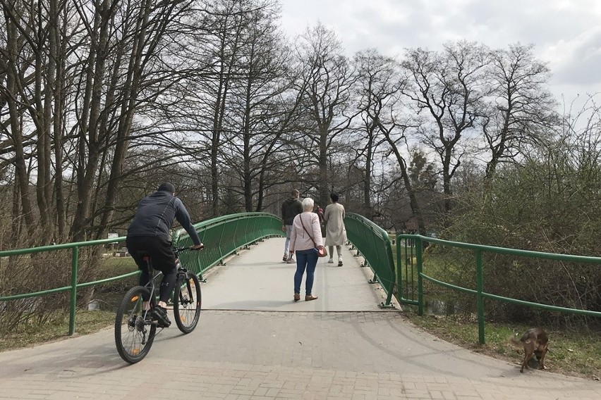 Słupski Park Kultury i Wypoczynku, 18 kwietnia 2021.