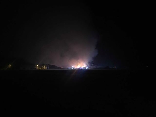 Wielki pożar w Kalinówce. Ogień widać z daleka. Zobacz zdjęcia
