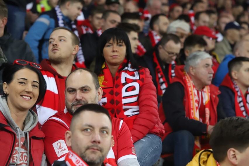 Kibice na meczu Widzew Łódź - Elana Toruń który zakończył się remisem 1:1.