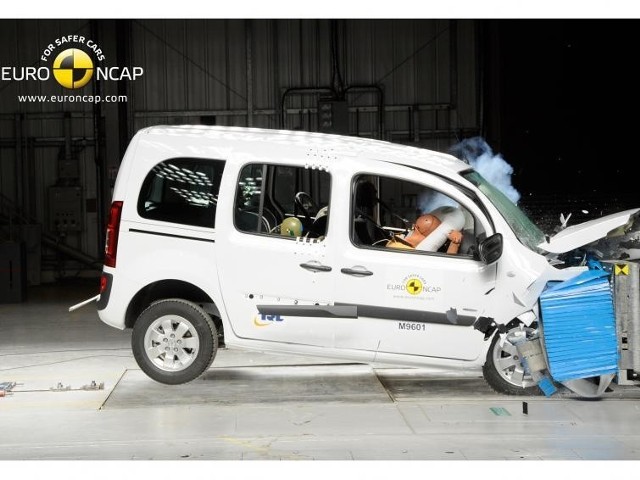 Mercedes Citan dostał trzy gwiazdki w testach zderzeniowych Euro NCAP