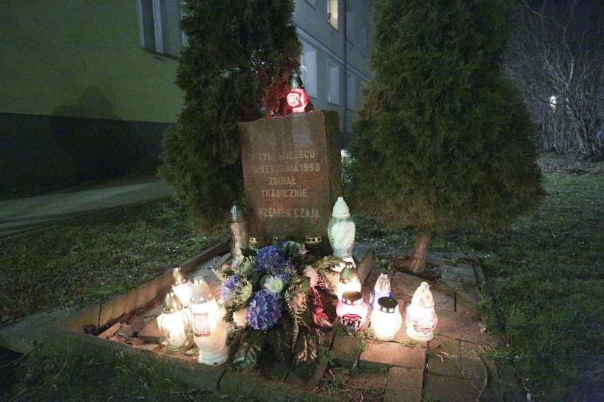 Słupscy kibice uczcili rocznicę śmierci Przemka Czai.