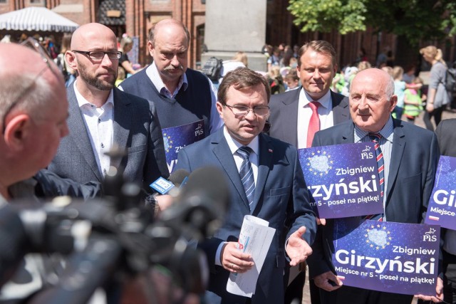 22.05.2019 torun konferencja zbigniewa girzynskiego kandydata pis do europarlamentu polityka fot. jacek smarz / polska press