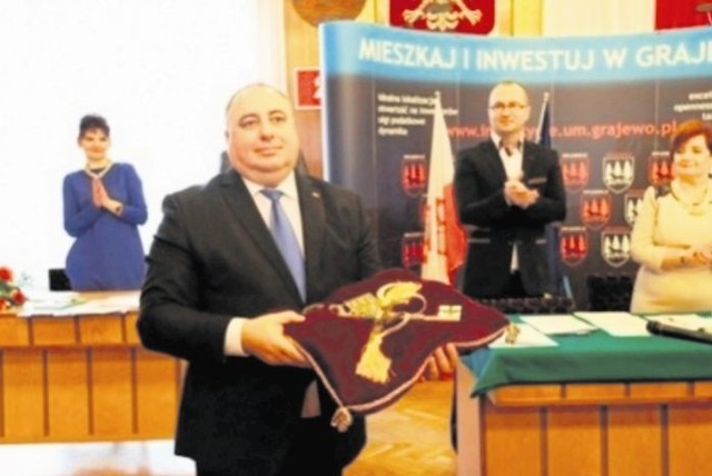 Dariusz Latarowski jest burmistrzem Grajewa pierwszą kadencję