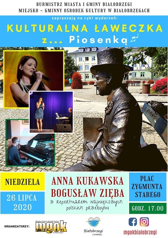Będą letnie spotkania w białobrzeskim rynku. Pierwsze z polską piosenką i Anną Kukawską z serialu "Policjanci"