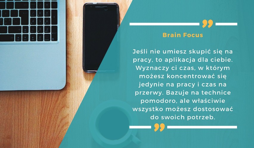 Jeśli nie umiesz skupić się na pracy, to aplikacja dla...