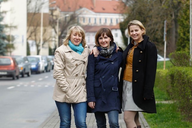 (Od prawej) Marzena Wilk, Anna Wilk i Anna Gołąbek: W kobietach siła, ale miasto musi nas bardziej wspierać.