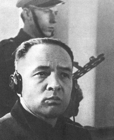 Rudolf Höß podczas procesu.