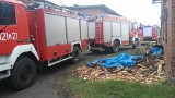 Pożar poddasza w Bobrowie [zdjęcia]