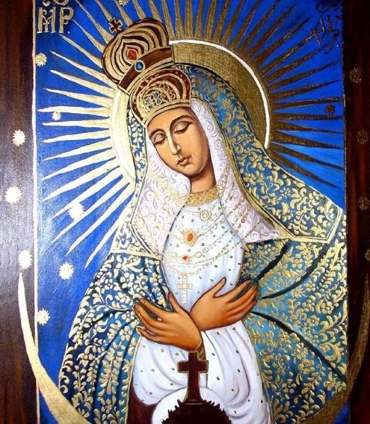 Matka Boska Ostrobramska została namalowana na deskach...