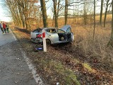Wypadek auta osobowego na Dolnym Śląsku. Wśród poszkodowanych są dzieci