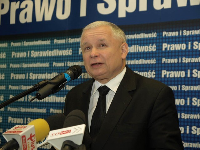Jarosław Kaczyński w Koszalinie.