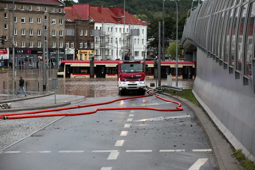 Ulewa, która przeszła przez Gdańsk 14 i 15 lipca 2016 r....