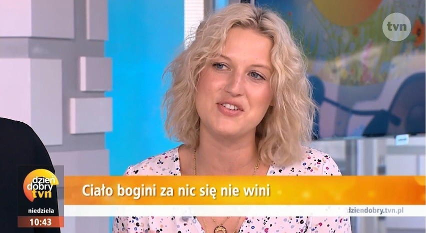 "Dzień Dobry TVN". Aleksandra Domańska śmieje się ze swojej wizyty w programie. "To był epicki kac!"