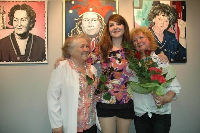 Sabrina Abtouche, Francuzka mieszkająca w Oleśnie, razem z babcią Bogumiłą i mamą Martyną.