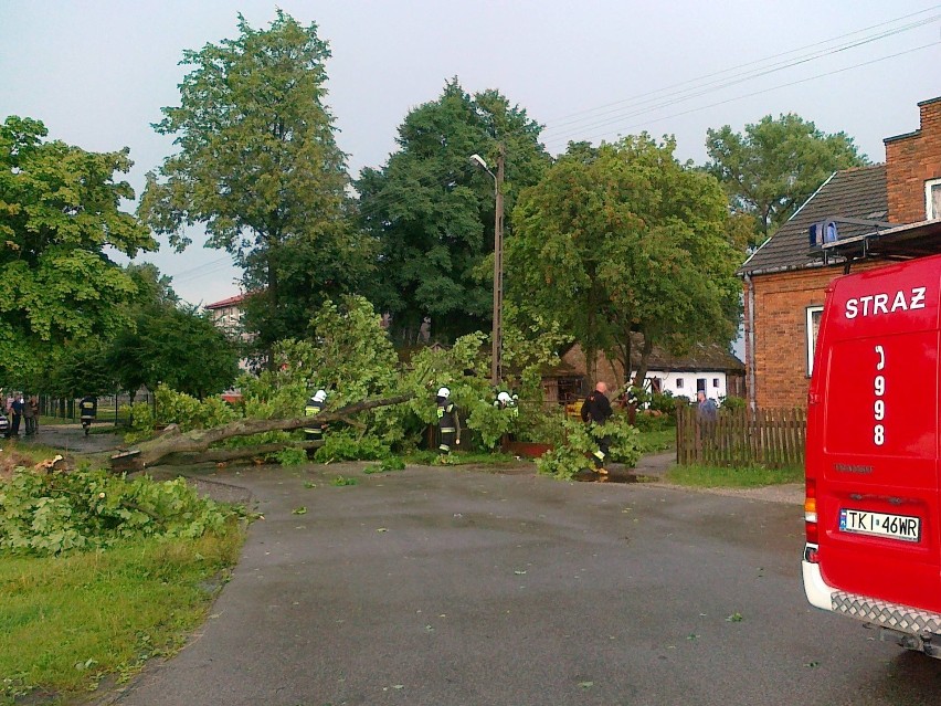 Burza przeszła również nad gminą Łoposzno.