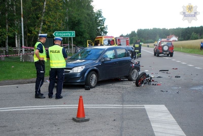 Tragiczny wypadek na drodze krajowej nr 22 na skrzyżowaniu...