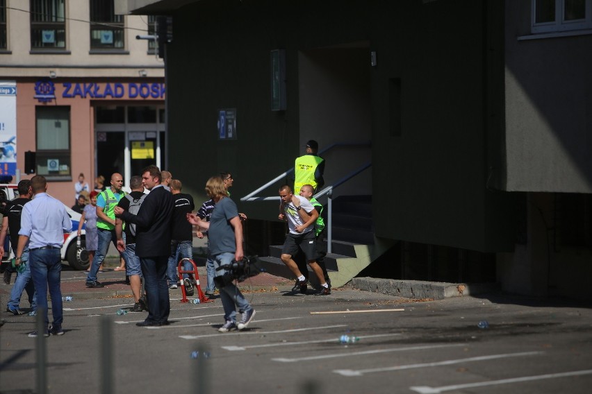 Demonstracja górników w Sosnowcu i Katowicach