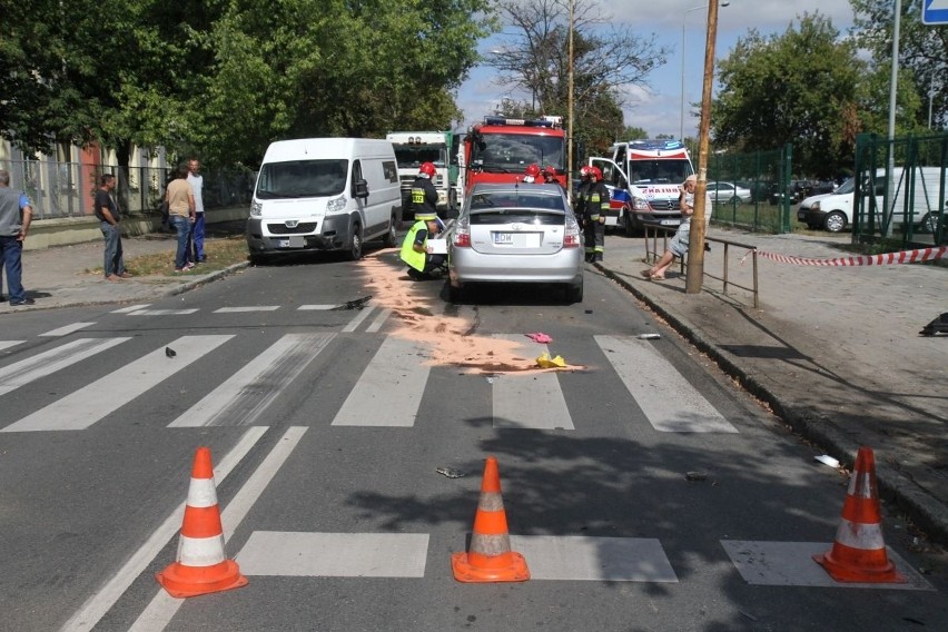 Poważny wypadek motocyklisty na Gądowie