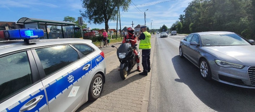 Jednośladem bezpiecznie do celu. Weekendowa akcja...