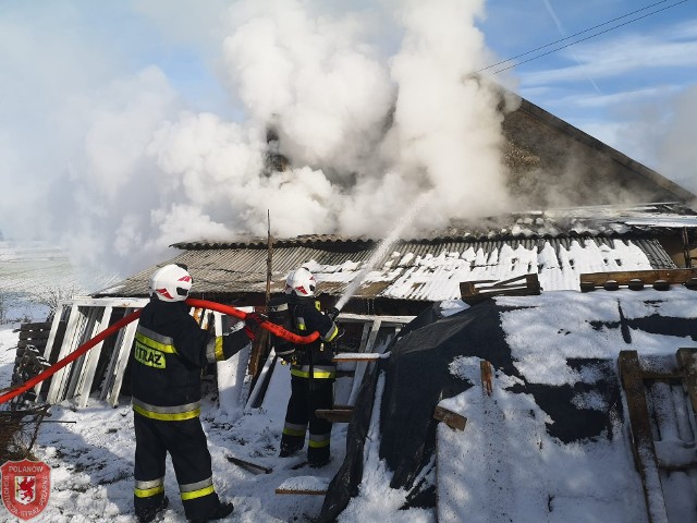 Pożar w Domachowie koło Polanowa