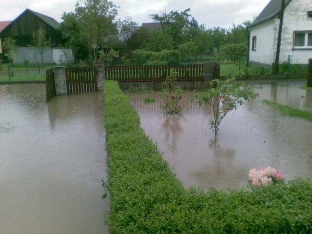 18 maja 2010. Powódź w gminie Cisek.