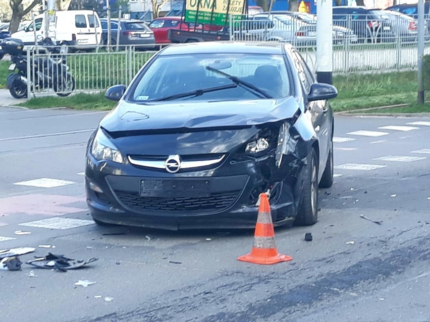 Wypadek na ul. Dokerskiej we Wrocławiu 26.04.2021