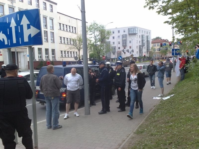 Protest kibiców Jagiellonii Białystok