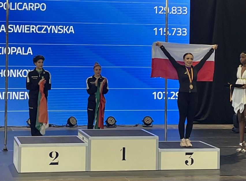 Magdalena Świerczyńska z Mieronic, brązową medalistką...