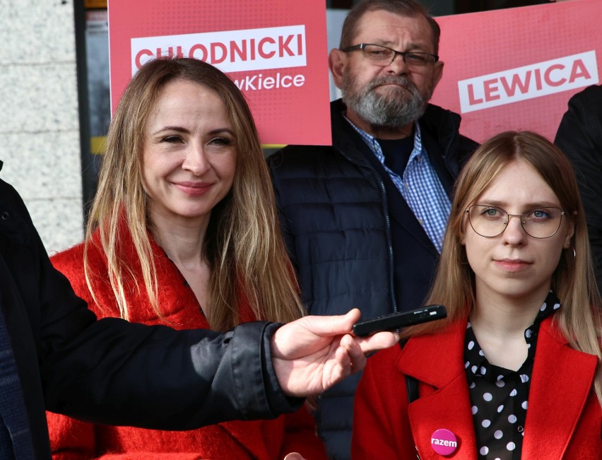 Ministra Rodziny, Pracy i Polityki Społecznej, Agnieszka Dziemianowicz-Bąk z wizytą w Kielcach. Wspiera kandydatów ze świętokrzyskiego
