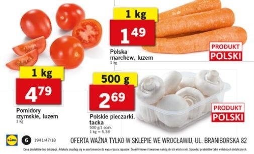 Promocje w Lidlu na Braniborskiej