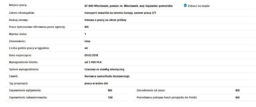 Prezentujemy oferty powiatowych urzędów pracy w województwie...