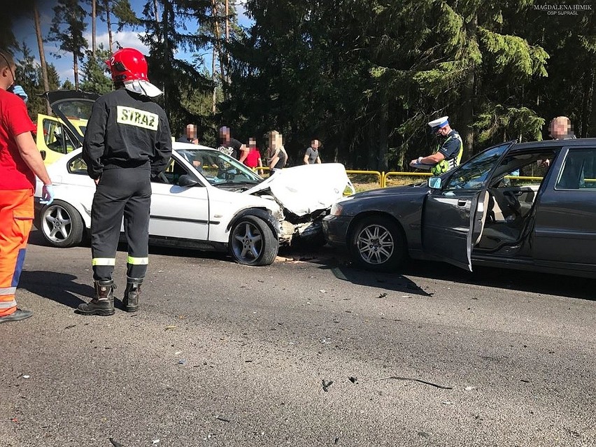 Wypadek na drodze Białystok - Supraśl, 10.05.2020