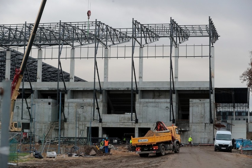 Stadion Pogoni - stan prac 15-17 listopada 2020.