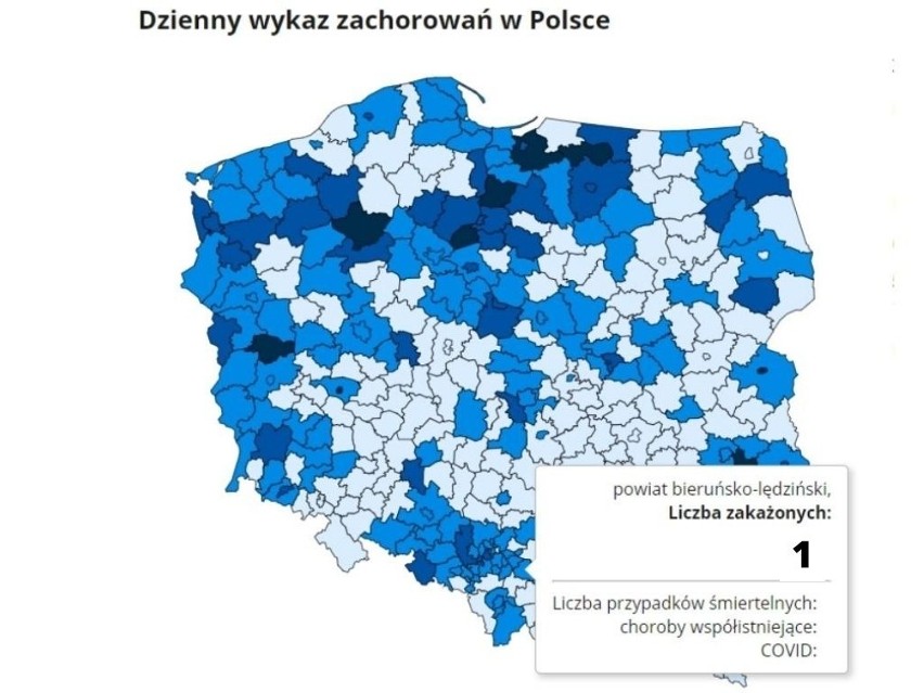 Najnowsze dane o zakażeniach koronawirusem w woj. śląskim...