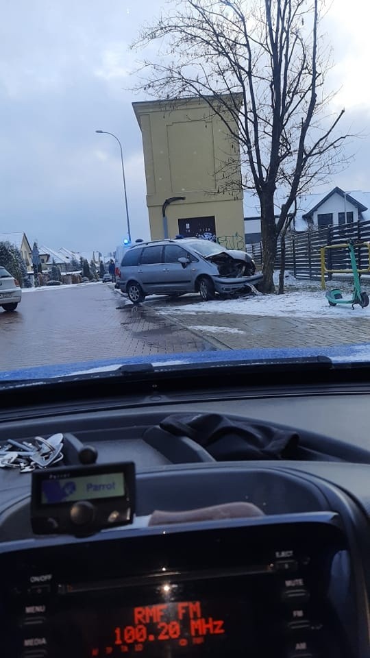 Kolizja na Mościckiego w Białymstoku