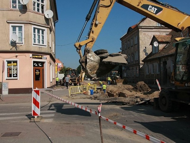 Drogowcy zablokowali m.in. skrzyżowanie Waszkiewicza z Winnicą.