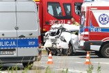 Pijany kierowca tira zmiażdżył auto osobowe pod Wrocławiem [ZDJĘCIA]