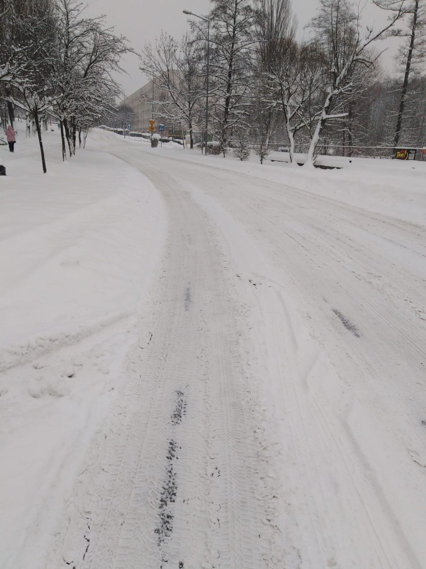 Tak wyglądało Jastrzębie i miejskie drogi po ataku zimy.