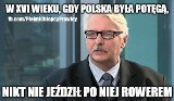 Minister Waszczykowski o rowerzystach i wegetarianach. Internauci żartują (MEMY)